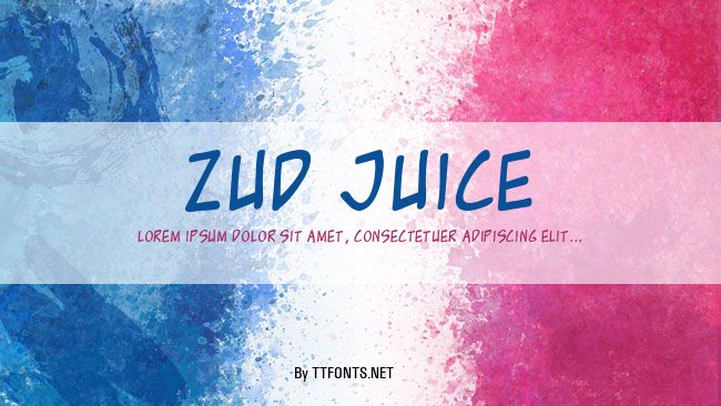 Zud Juice example